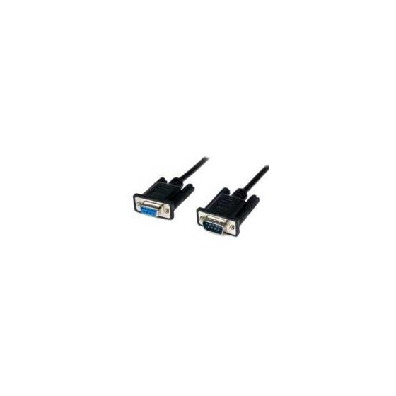 CABLE SERIAL DE 2M MODEM NULO NULL SERIAL DB9 HEMBRA A MACHO - NEGRO - STARTECH.COM MOD. SCNM9FM2MBK