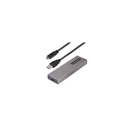 GABINETE EXTERNO USB-C 10GBPS A NVME M.2 O SSD M.2 SATA SIN HERRAMIENTAS PARA SSD M.2 NGFF PCIE/SATA DE ALUMINIO - CABLES USB 