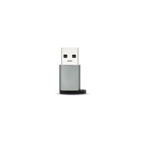 ADAPTADOR BROBOTIX USB-C HERMBRA A USB-A V3.0  MACHO, COLOR PLATA