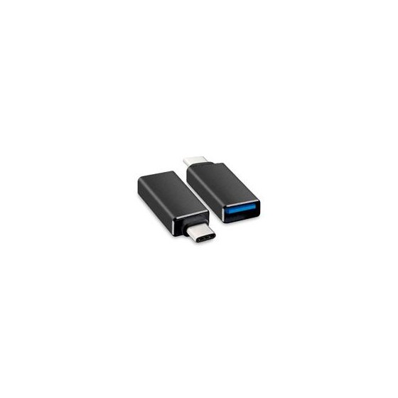 ADAPTADOR BROBOTIX USB-C MACHOA USB-A V3.0 HEMBRA, COLOR NEGRO