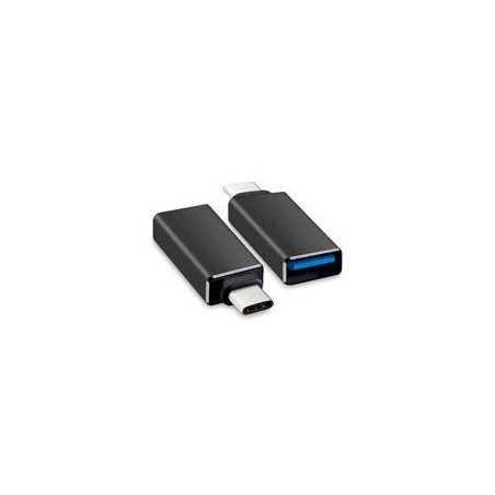 ADAPTADOR BROBOTIX USB-C MACHOA USB-A V3.0 HEMBRA, COLOR NEGRO