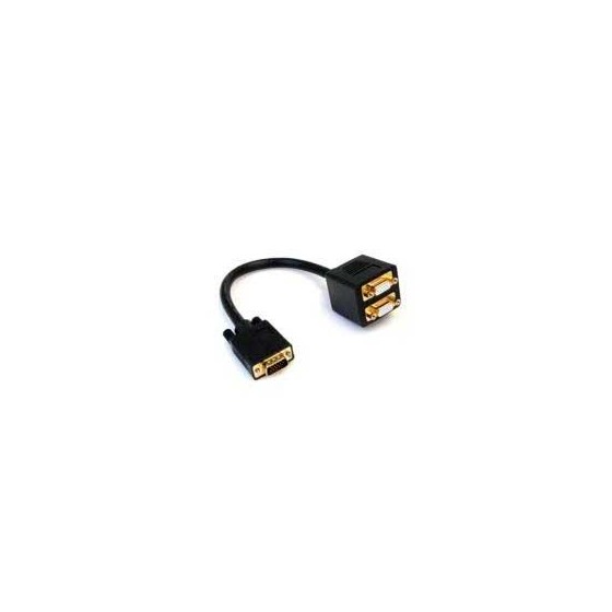 CABLE DE 30CM DUPLICADOR DIVISOR DE VIDEO VGA DE 2 PUERTOS - MULTIPLICADOR SPLITTER 2 SALIDAS - 2X HEMBRA HD15 - STARTECH.COM 