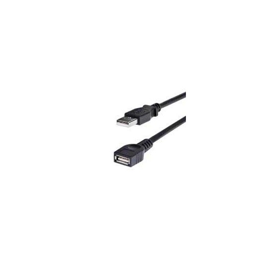 CABLE DE 1.8M DE EXTENSION USB 2.0 DE ALTA VELOCIDAD HI SPEED - MACHO A HEMBRA USB A - EXTENSOR - NEGRO - STARTECH.COM MOD. US