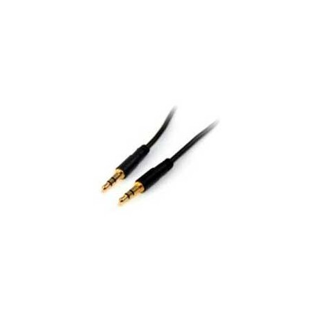 CABLE DE AUDIO DE 91CM DELGADO SLIM - AUDIO ESTEREO MINI JACK PLUG 3.5MM - MACHO A MACHO - STARTECH.COM MOD. MU3MMS