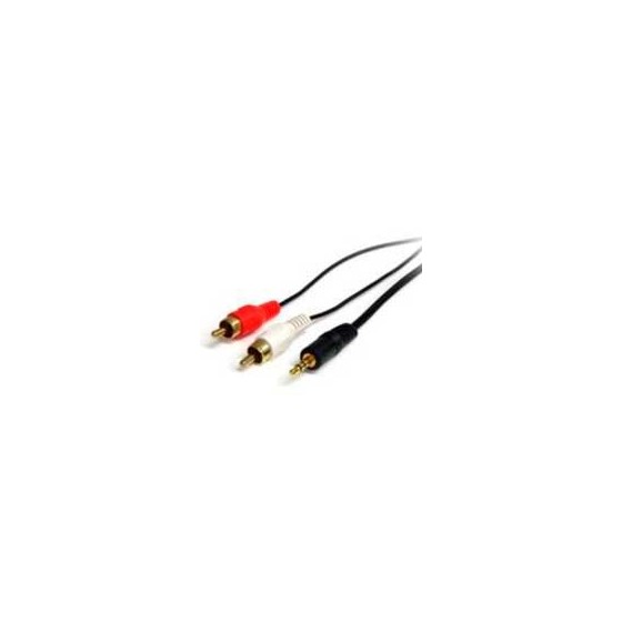 CABLE DE AUDIO DE 1.8M - AUDIO ESTYREO - 3.5MM MACHO A 2X RCA MACHO - STARTECH.COM MOD. MU6MMRCA