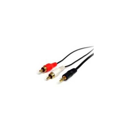 CABLE DE AUDIO DE 1.8M - AUDIO ESTYREO - 3.5MM MACHO A 2X RCA MACHO - STARTECH.COM MOD. MU6MMRCA