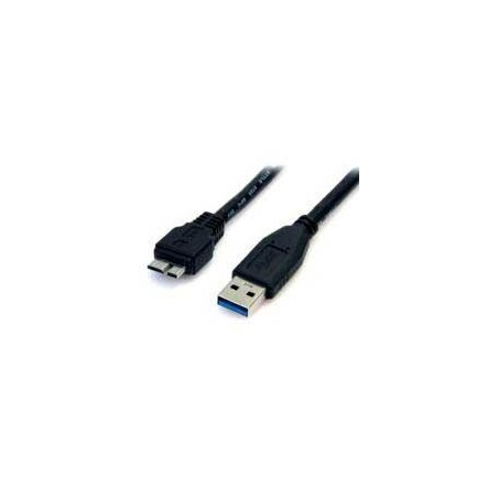 CABLE DE 50CM USB 3.0 SUPER SPEED SS MICRO USB B MACHO A USB A MACHO ADAPTADOR - NEGRO - STARTECH.COM MOD. USB3AUB50CMB