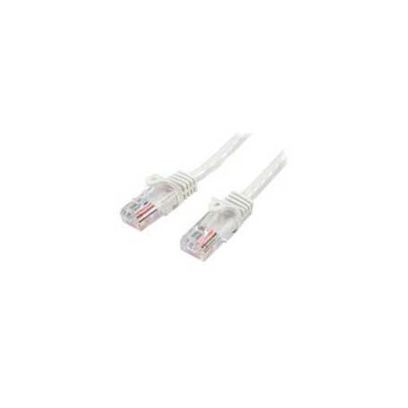 CABLE DE 10M BLANCO DE RED CAT5E ETHERNET RJ45 SIN ENGANCHES - LATIGUILLO SNAGLESS - STARTECH.COM MOD. 45PAT10MWH