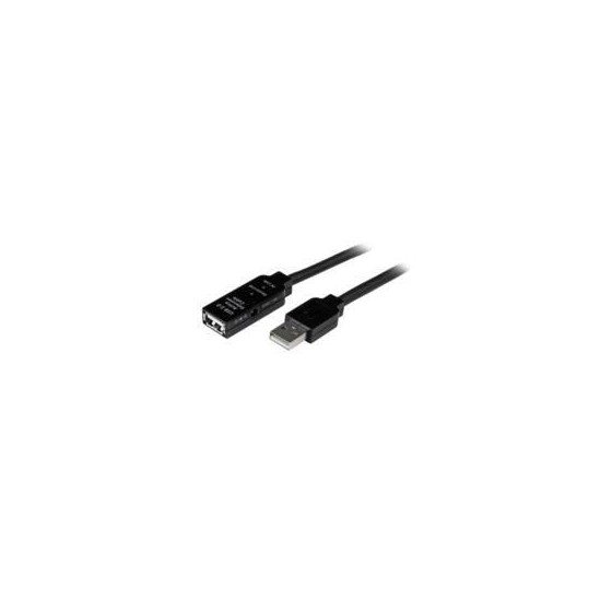 CABLE DE EXTENSION ALARGADOR DE 5M - USB 2.0 DE EXTENSION ALARGADOR ACTIVO DE 5 METROS - MACHO A HEMBRA - CON OPCIYN A FUENT