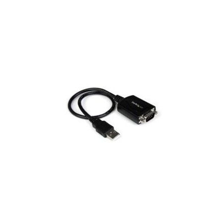 CABLE ADAPTADOR DE 0.3M USB A PUERTO SERIE SERIAL RS232 CON RETENCIYN DEL PUERTO DE ASIGNACIYN COM - 1X DB9 MACHO - 1X USB