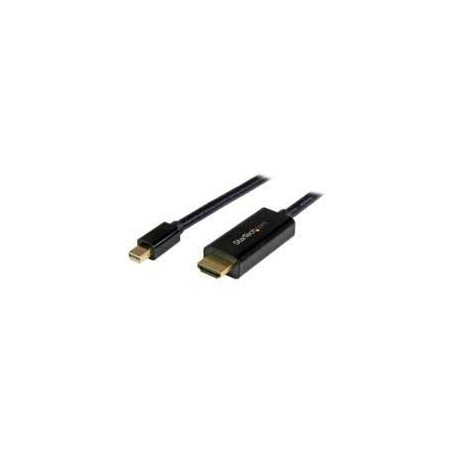 CABLE ADAPTADOR DE 3M MINI DISPLAYPORT A HDMI - 4K 30HZ - ULTRAHD - CABLE CON ADAPTADOR INCLUIDO - NEGRO - STARTECH.COM MOD. M