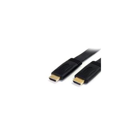 CABLE HDMI DE 3M PLANO DE ALTA VELOCIDAD CON ETHERNET -2X HDMI MACHO - ULTRA HD 4K X 2K - NEGRO - STARTECH.COM MOD. HDMIMM10FL