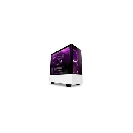 GABINETE NZXT H510 ELITE COMPACT/BLANCO-MATE/MEDIA TORRE/ITX/ATX/CRISTAL TEMPLADO/RGB/GAMER