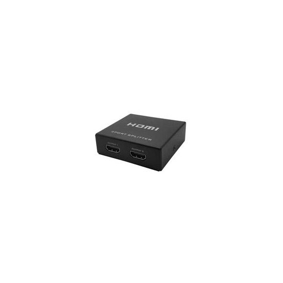 VIDEO SPLITTER HDMI BROBOTIX 2 DISPOSITIVOS A 1 PC, 2K  - 4K, NEGRO 