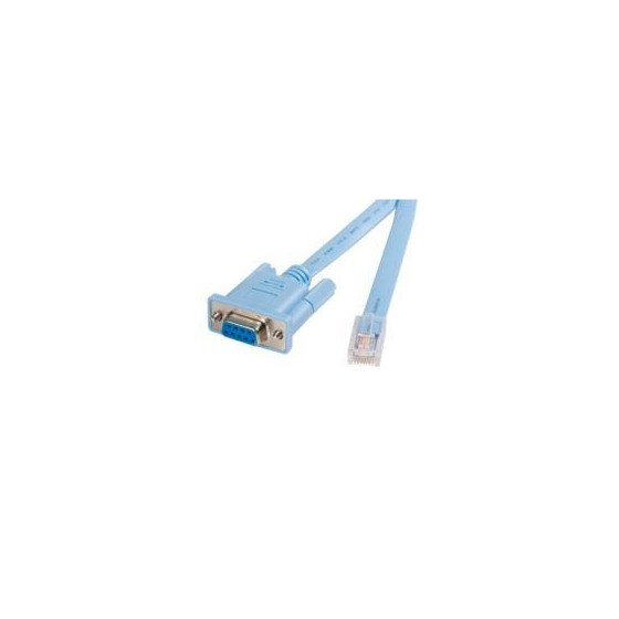 CABLE DE 1.8M PARA GESTION DE ROUTER CONSOLA CISCO RJ45 A SERIAL DB9 - ROLLOVER - MACHO A HEMBRA - STARTECH.COM MOD. DB9CONCAB