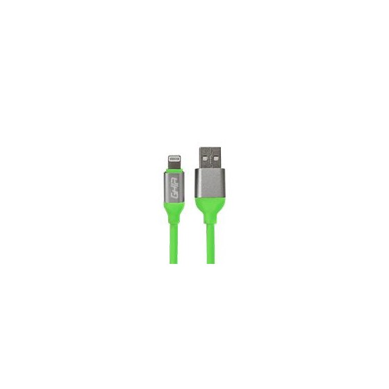 CABLE USB TIPO A - TIPO LIGHTNING GHIA 1M COLOR VERDE