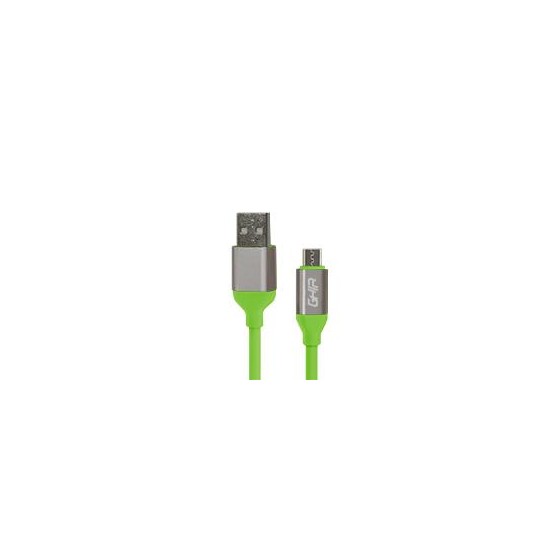 CABLE MICRO USB GHIA 1M COLOR VERDE