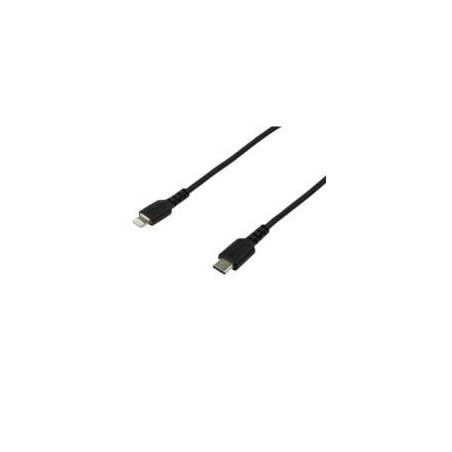 CABLE DE CARGA DE 2M USB-C A LIGHTNING - COLOR NEGRO - CABLE USB DE CARGA Y ALTA RESISTENCIA - CERTIFICADO MFI APPLE - STARTEC