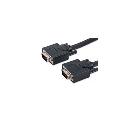 CABLE SVGA,MANHATTAN,372978, MONITOR 8MM HD15M-M  7.5M