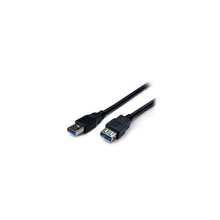 CABLE DE 2M DE EXTENSION ALARGADOR PASIVO USB 3.0 SUPERSPEED - MACHO A HEMBRA USB A - EXTENSOR - NEGRO - STARTECH.COM MOD. USB