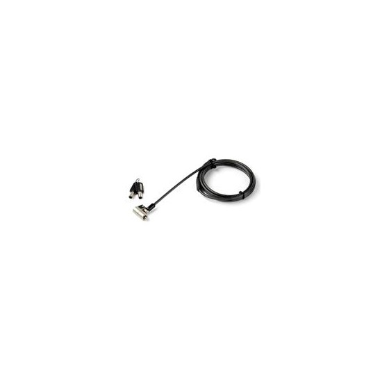 CANDADO DE SEGURIDAD UNIVERSAL 3 EN 1 - SEGURO PARA LAPTOP CON RANURA K-SLOT, NANO O WEDGE - CABLE DE 2M ANTIRROBO EN ACERO CO