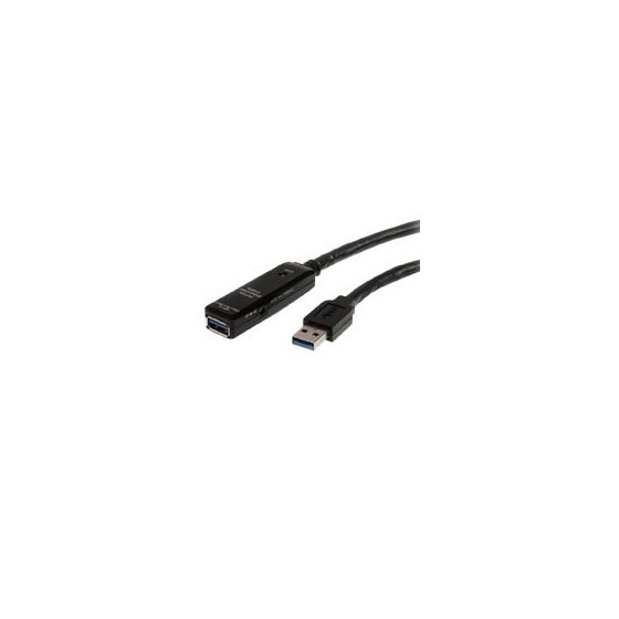 CABLE EXTENSOR DE 10 METROS USB 3.0 SUPERSPEED ACTIVO - PERMITE CONEXION EN CASCADA DE HASTA 2 NIVELES - USB A MACHO A HEMBRA 