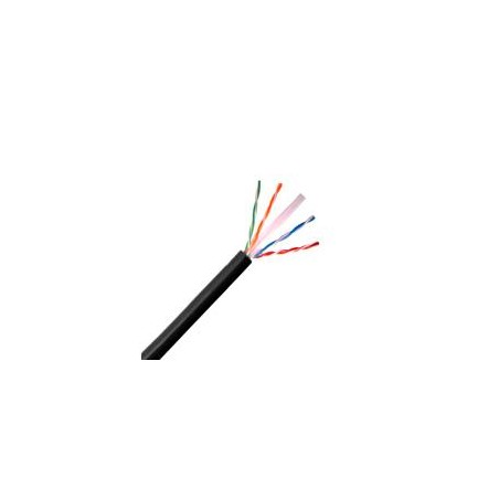 CABLE UTP SAXXON 100 COBRE / CATEGORIA 6 / COLOR NEGRO / EXTERIOR / 305 M / AWG 23 / 4 PARES / FLUKE TEST / UL/