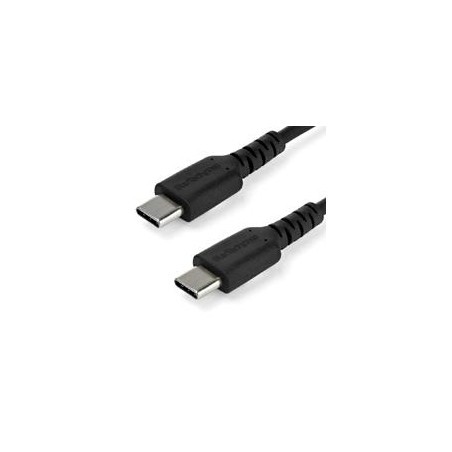 CABLE DE CARGA DE 2M USB C - DE CARGA RAPIDA Y SINCRONIZACION USB 2.0 TIPO C A USB C PARA LAPTOP - REVESTIMIENTO TPE DE FIBRA 