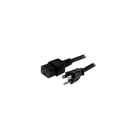 CABLE DE CORRIENTE DE 1.8M DE ALIMENTACION - SERVICIO PESADO - 14AWG - NEMA 5-15P A C19 - 15A 125V - STARTECH.COM MOD. PXT515C