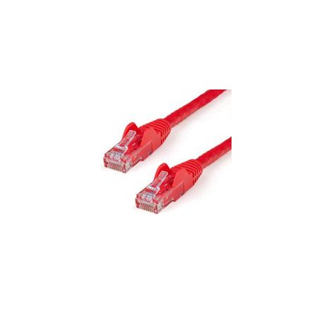 CABLE DE 15M DE RED GIGABIT ETHERNET UTP PATCH CAT6 CAT 6 RJ45 SNAGLESS SIN ENGANCHES - ROJO - STARTECH.COM MOD. N6PATC15MRD