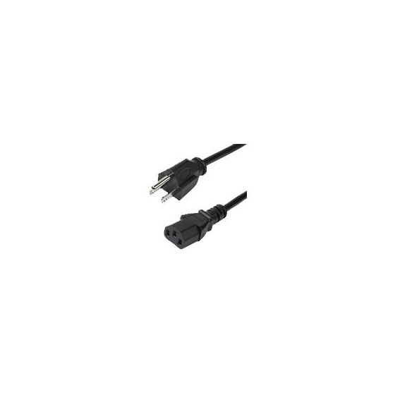 PAQUETE DE 10 CABLES DE CORRIENTE DE 3M ESTANDAR DE ALIMENTACION PARA COMPUTADORA - 18 AWG - NEMA5-15P A C13 - 10A 125V - STAR