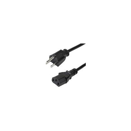 PAQUETE DE 10 CABLES DE CORRIENTE DE 3M ESTANDAR DE ALIMENTACION PARA COMPUTADORA - 18 AWG - NEMA5-15P A C13 - 10A 125V - STAR