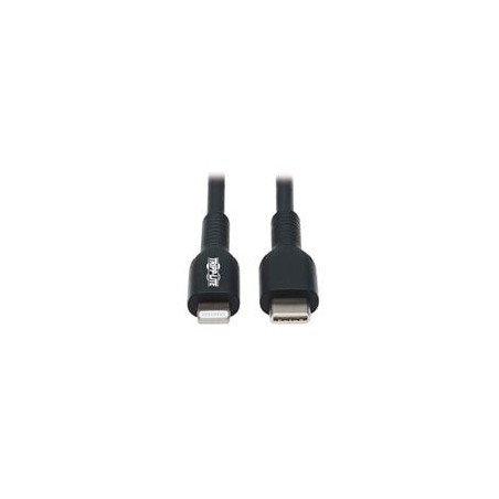 CABLE USB TRIPP-LITE  M102-01M-BK CABLE DE SINCRONIZACIYEN Y CARGA USB C A LIGHTNING (M/M), CERTIFICADO MFI, NEGRO, 1 M [3.3 P