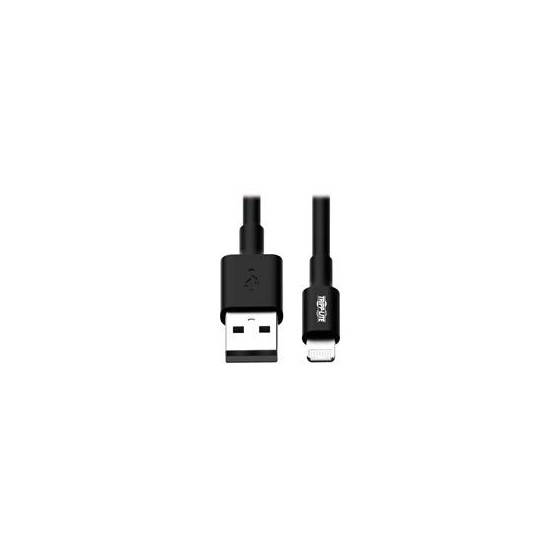  CABLE DE SINCRONIZACIYEN TRIPP LITE M100-006-BK CABLE DE SINCRONIZACIYEN Y CARGA USB A A LIGHTNING, CERTIFICADO MFI - NEGRO, 