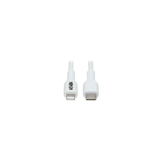 CABLE USB TRIPP-LITE M102-01M-WH CABLE DE SINCRONIZACIYEN Y CARGA USB C A LIGHTNING (M/M), CERTIFICADO MFI, BLANCO, 1 M [3.3 P