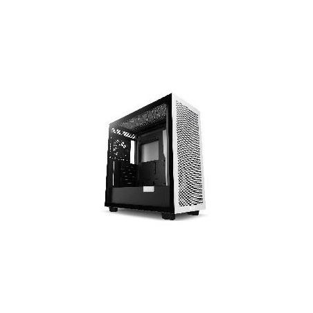 GABINETE NZXT H7 FLOW/NEGRO-BLANC/CON VENTANA/MIDI-TOWER/MICRO-ATX/GAMER