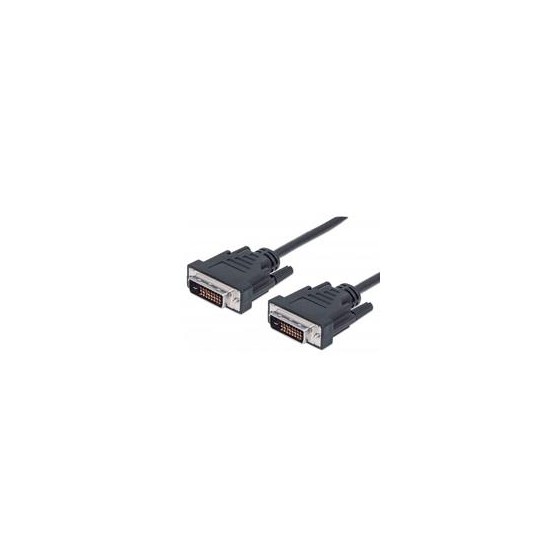 CABLE DVI,MANHATTAN,328838,-D A DVI-D,1.8M DUAL VIDEO DIGITAL M-M MONITOR