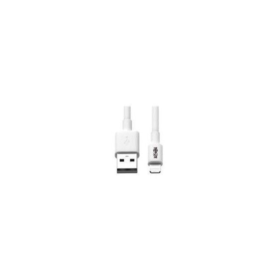 CABLE USB TRIPP-LITE M100-006-WH CABLE DE SINCRONIZACIYEN Y CARGA USB A A LIGHTNING, CERTIFICADO MFI - BLANCO, M/M, USB 2.0, 1