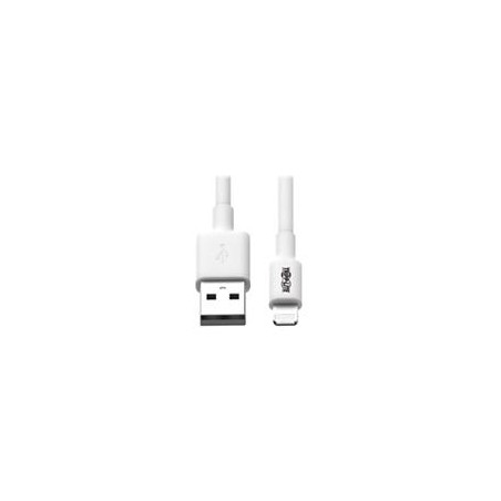 CABLE USB TRIPP-LITE M100-006-WH CABLE DE SINCRONIZACIYEN Y CARGA USB A A LIGHTNING, CERTIFICADO MFI - BLANCO, M/M, USB 2.0, 1