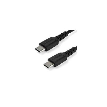 CABLE DE CARGA DE 1M USB C - DE CARGA RAPIDA USB 2.0 TIPO C A USB C REVESTIMIENTO TPE DE FIBRA DE ARAMIDA M/M 60W NEGRO - STAR