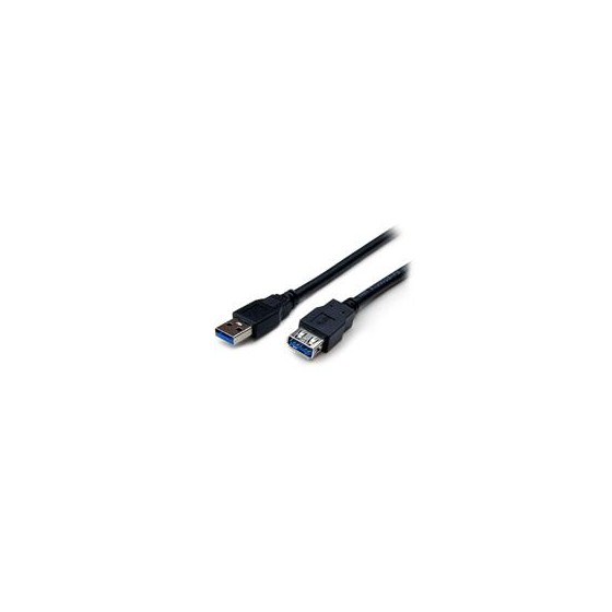 CABLE DE 1.8M DE EXTENSION ALARGADOR PASIVO USB 3.0 SUPERSPEED - MACHO A HEMBRA USB A - EXTENSOR - NEGRO - STARTECH.COM MOD. U