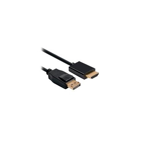 CABLE BROBOTIX  DISPLAYPORT A HDMI V1.2 2.0 MTS, NEGRO