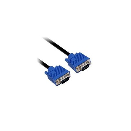 CABLE SVGA BROBOTIX PARA MONITOR HD15 , 1.8 MTS, MACHO A MACHO,  PUNTA AZUL