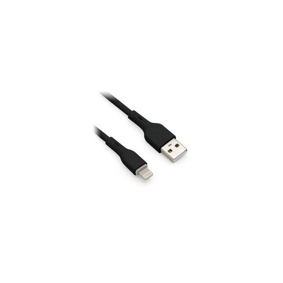 CABLE  BROBOTIX LIGHTNING PVC 1MT NEGRO