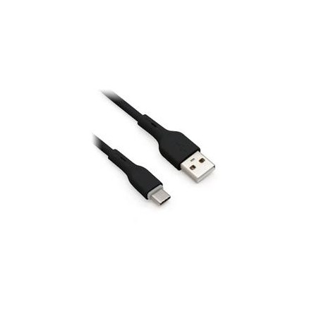 CABLE BROBOTIX USB-A V2.0 A USB-C PVC 1.0M NEGRO