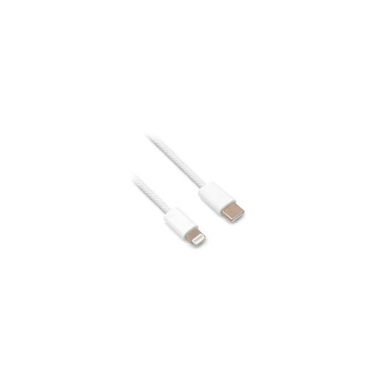 CABLE BROBOTIX CARGA RAPIDA USB-C V3.0 A LIGHTNIG TEJIDO, 1.0 M, COLOR GRIS