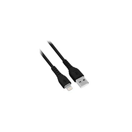 CABLE BROBOTIX CARGA RAPIDA USB-A V3.0 A LIGHTNING COLOR NEGRO