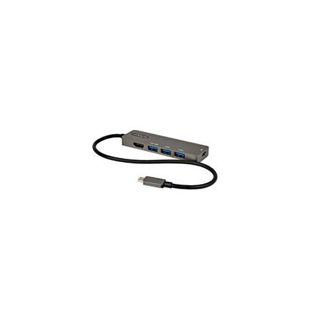 DOCKING STATION USB-C - ADAPTADOR MULTIPUERTOS USB TIPO C A HDMI 2.0B 4K DE 60HZ (HDR10) - PD DE 100W DE PASO - HUB USB 3.0 DE