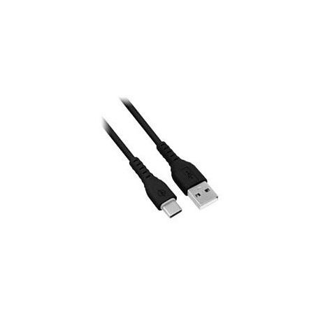 CABLE BROBOTIX CARGA RAPIDA USB-A V3.0 A USB-C REVESTIMIENTO PVC, 1.0M, COLOR NEGRO