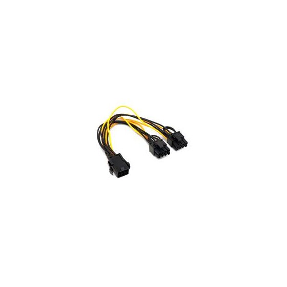 CABLE INTERNO DE ALIMENTACION BROBOTIX ADAPTADOR PCI EXPRESS 6 PINES A 8 PINES DUAL